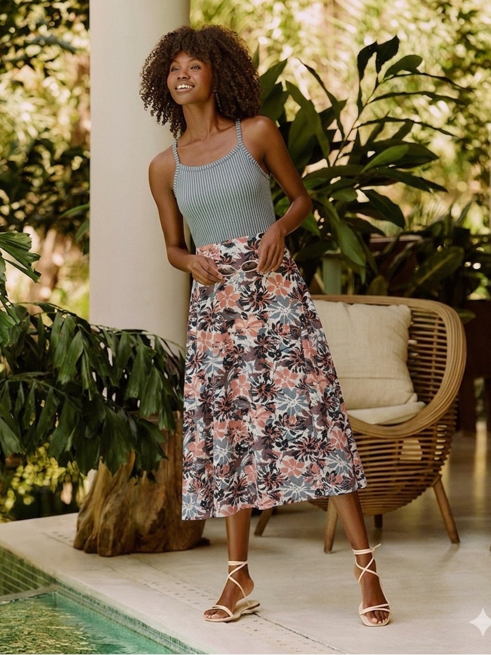 NWOT PACT Fit & Flare Midi Dress XS